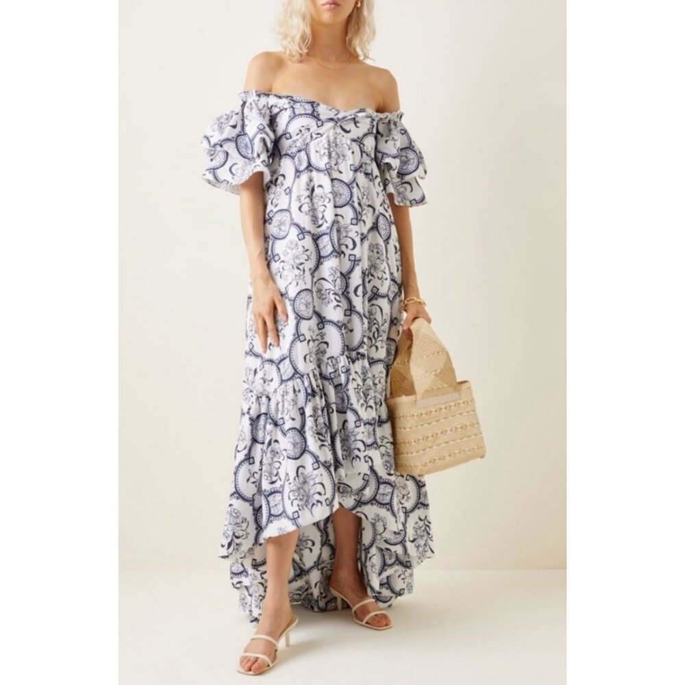 NWT Andres Otalora Raquira Off Shoulder Gown